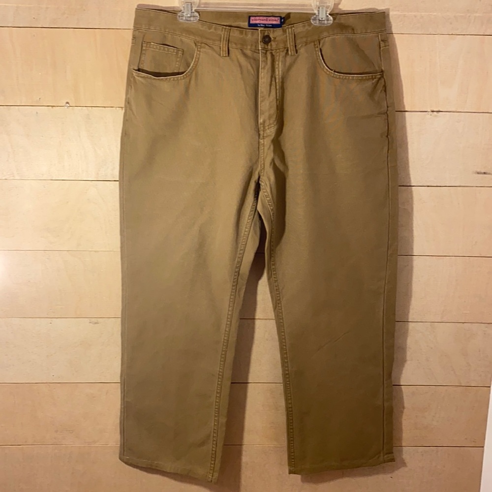 Vineyard Vines Mens Khaki Jean Pants 38x28